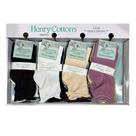 Calzino corto donna in viscosa elasticizzata Henry Cotton's HF602 TRI-PACK 