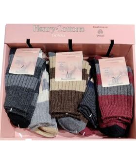 Calzino corto donna in cashmere Henry Cotton&#39;s HT30821&nbsp; 