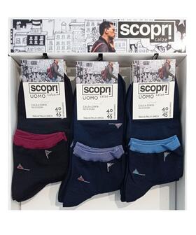 Chaussettes courtes de cyclisme en coton extensible pour homme Discover Hopkins (1 paire) 