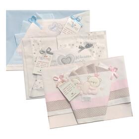 3 PIECE CRIB SET EMBROIDERED I PREZIOSINI BABY PRLC400 