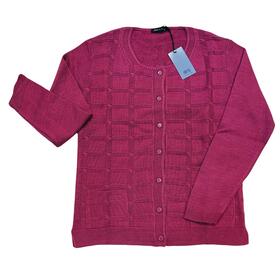 CARDIGAN OVER DONNA ALLA COREANA IN MAGLIA IRIS 125340 2XL-3XL 