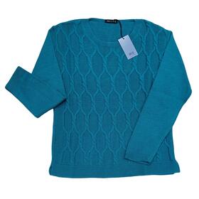 MAGLIONE GIROCOLLO DONNA A TRECCIA IRIS 25316 