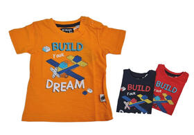 Be Board 32H6704 хлопковая футболка с круглым вырезом и короткими рукавами для малышей 12-30 месяцев 