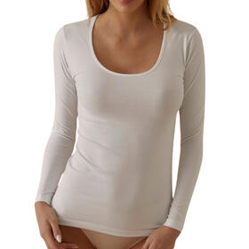 MAGLIA DONNA MANICA LUNGA COTONE ELASTICIZZATO JADEA 4056 