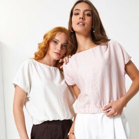 JADEA 4927 SWETER DAMSKI Z WISKOZY I LNU 