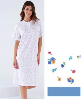 Camicia da notte CALIBRATA in jersey di cotone a manica corta Karelpiu&#39; KC8037 