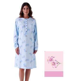 Camicia da notte donna in jersey di cotone Karelpiu' KE0004 