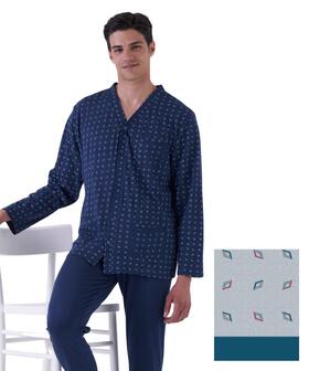 Pigiama uomo aperto in jersey di cotone Karelpiu' KE0227 