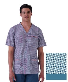 Pigiama uomo aperto a manica corta in jersey di cotone Karelpiu' KE0246 