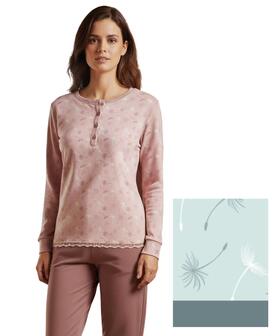 Pigiama donna in jersey di cotone caldo Karelpiu' KI1025 