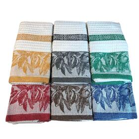 SET OF 6 COTTON KITCHEN TOWELS WITH HONEYCOMB KRISTY KUVEE HOME 