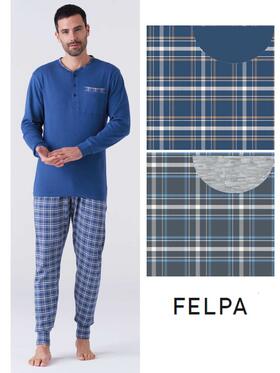 Karelpiu&#39; KY7341 Men&#39;s Cotton Fleece Pyjamas 