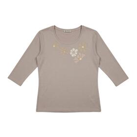 Damen-Dreiviertel&auml;rmel-Viskosepullover KARTIZA 26309 