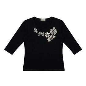 Damen-Dreiviertel&auml;rmel-Viskosepullover KARTIZA 26309 