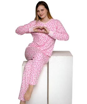 Pigiama donna in jersey di cotone caldo Lov It LOW149 