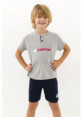 Pigiama corto da bambino in jersey di cotone Lotto LP7024 