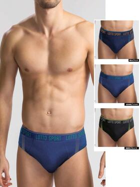 Slip uomo in cotone elasticizzato Lotto LS1332 