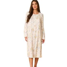 CAMICIA DA NOTTE A MANICA LUNGA IN JERSEY LINCLALOR 75377 