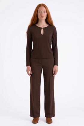 Maglia donna in costina modal Fiorenza Amadori M1733T83
&nbsp; 