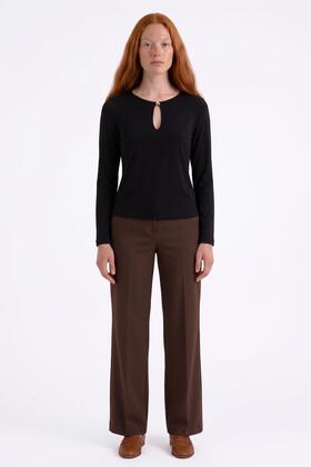 Maglia donna in costina modal Fiorenza Amadori M1733T83
&nbsp; 