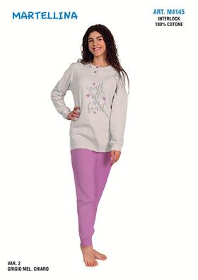 Pigiama da ragazza in CALDO cotone Martellina M4145 