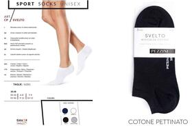 Mini-chaussettes unisexes en coton extensible TRI-PACK Svelto MCZ-100 