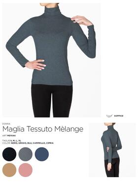 Maglia donna dolcevita in caldo tessuto manopesca Gladys MD1544 