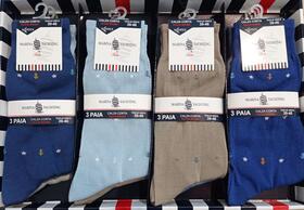 Short socks in stretch cotton Marina Yachting MF314 TRI-PACK 