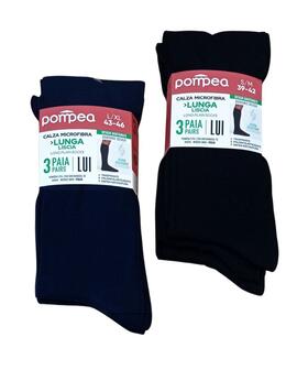 Pompea Smooth L TRI-PACK Mikrofaser-Langsocken 