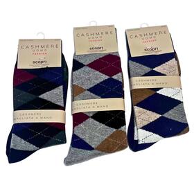CALZINO CORTO UOMO FANTASIA CASHMERE SCOPRI PRISCO MONSIEUR C 
