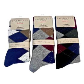 CALZINO LUNGO UOMO FANTASIA CASHMERE SCOPRI PRISCO MONSIEUR L 