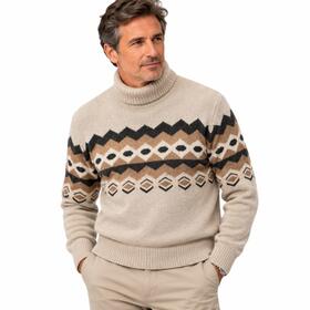 MAGLIONE DOLCEVITA DA UOMO MISTO LANA E VISCOSA MV CLIMA 100 