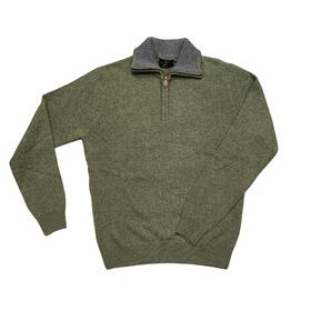 MV ERBA 30Z WOOL BLEND TRUCKER ZIP-UP SWEATER 