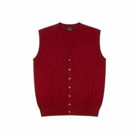 GILET UOMO CON BOTTONI MISTO LANA MERINO MV MS161 