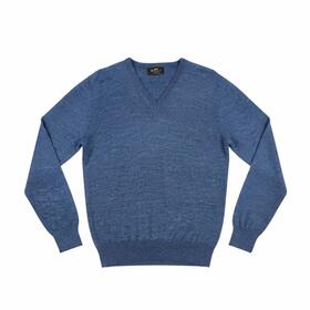 MAGLIA UOMO SCOLLO V MISTO LANA MERINO MV MS60 