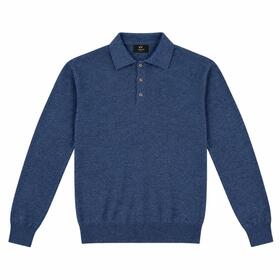 POLO UOMO MANICA LUNGA MISTO LANA MERINO MV MS903 