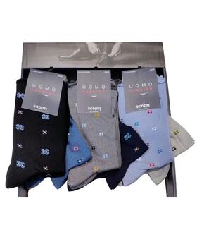 Męskie, luźne, kr&oacute;tkie skarpetki z elastycznej bawełny. Odkryj Miguela. 