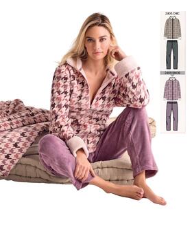 Pigiama donna in caldo pile coral Infiore New Chic NWC652836