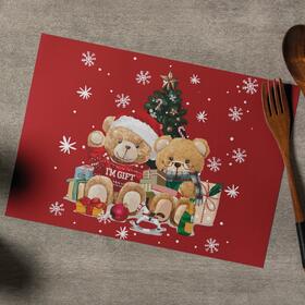 SET OF 4 PP PLACEMATS HAPPY HOLIDAY 