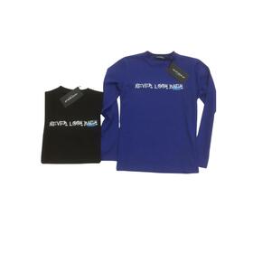 LONG SLEEVE T-SHIRT BOY NEVER GIVE UP 7454 8-16 YEARS 