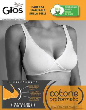 Reggiseno in cotone preformato Gios Nuvola 