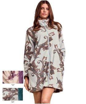 Vestaglia donna corta in caldo pile coral Lormar Pashmina PAS673825 