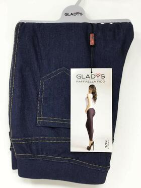 Leggings donna in caldo jersey felpato effetto jeans Gladys PD0926 