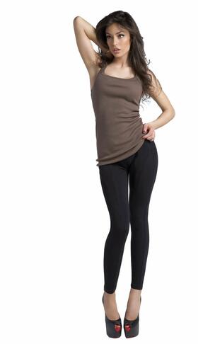 Women&#39;s leggings in warm fleece-effect jersey Gladys PD0933 