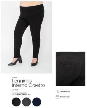 Leggings conformata felpata Gladys PD1110 