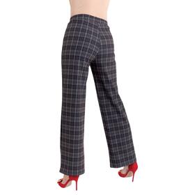 PANTALONE DONNA FELPATO QUADRETTO GLADYS PD1931 