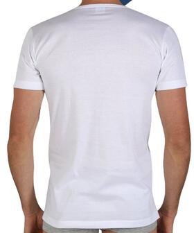 T-shirt uomo in cotone con scavo a V Fragi art. Pierre 