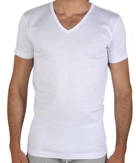 T-shirt uomo in cotone con scavo a V Fragi art. Pierre 