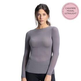 Maglia donna a manica lunga in cashmere ultralight Prisco Cash 