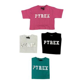 T-SHIRT CROP IN JERSEY DA RAGAZZA PYREX 45363 